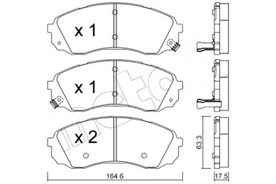 TRINKELĖS STABDŽIŲ KIA CARNIVAL 06- METELLI 