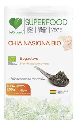 Chia nasiona BIO 200g BeOrganic