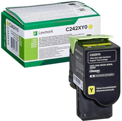 Lexmark Toner C242XY0 Yellow 3,5K