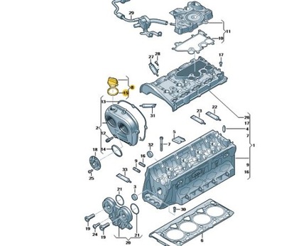 VW SEAT AUDI WITH 06K103485A CAP FILLING OILS ASO  