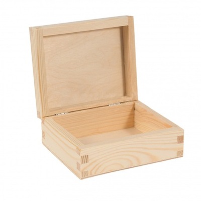 Drewniane pudełko kasetka 14,5 x 12 cm Decoupage