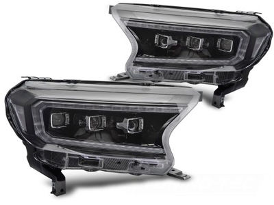 Лампи передні світлодіодний ford ranger v 16-22 led tube денні dynamic фото №1