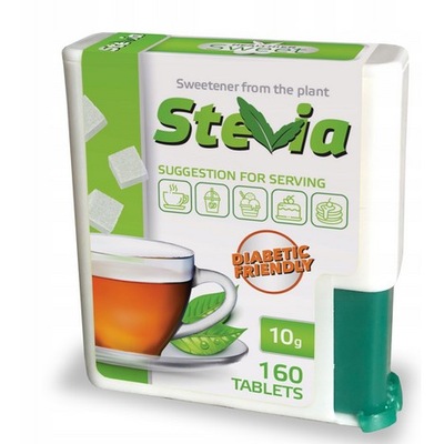 Stewia w tabletkach Healthier Sweet 160 Tabletek stevia