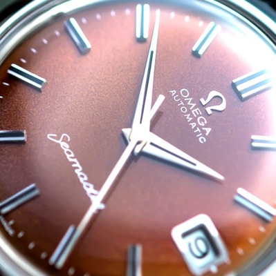 zegarek Omega Seamaster BROWN DIAL Automatic Vintage z 1969
