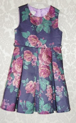Śliczna sukienka MONSOON 7 lat, 128 cm w kwiaty