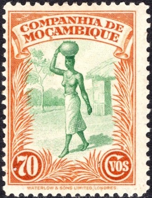 kol.portug.Companhia de Mozambique 70 c.czysty *