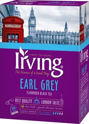 Herbata Earl Grey 100 saszetek Irving