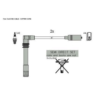 Starline провода зажигания audi a4/ vw фото №1