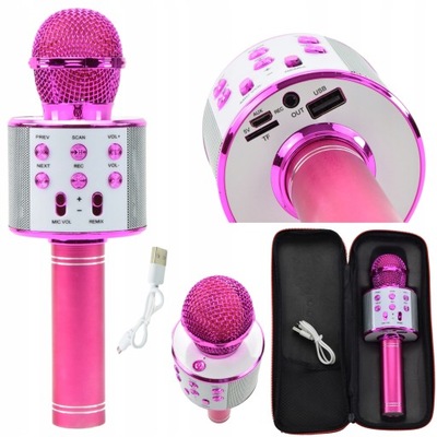 MIKROFON KARAOKE ETUI BLUETOOTH BEZPRZEWODOWY