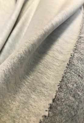 DZIANINA WEŁNIANA PARZONA BIAŁY MELANŻ