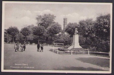 Nowa Sól - Neusalz - Promenada i Pomnik obieg 1934