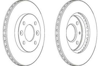 Ferodo гальмівні диски гальмівні 2szt nissan kubistar renau фото №1