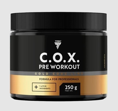 Trec Gold Core C.O.X. 250g Pomarańcz PREZDTRENINGÓWKA Pre Workout