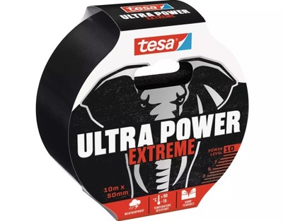 Taśma naprawcza tesa ULTRA POWER Extreme, 10m x 50mm, czarna