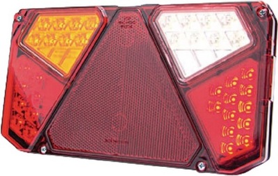 ФАРА ЗАДНЯЯ КОМБИНИРОВАНАЯ LED (СВЕТОДИОД ), ЛЕВАЯ, PROSTOKĄTNA, 12/24V 7-PINOWA KRAMP LA40008