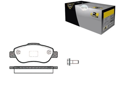 ROADHOUSE 21100.00 ZAPATAS DE FRENADO FIAT PANDA 17.7MM WVA24072  