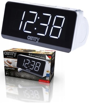 RADIOBUDZIK RADIO FM/AM ZEGAR LED ALARM ADLER