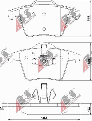 PADS BRAKE REAR VOLVO XC90 02-  