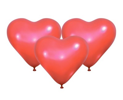 Balon na Walentynki Walentynkowe Zaręczyny Czerwone Serca 3 szt