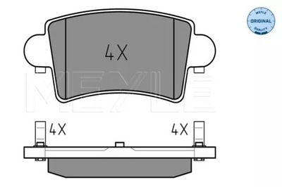 MEYLE ZAPATAS DE FRENADO RENAULT T. MASTER  