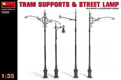 MINIART 35523 1:35 Tram Supports and Street Lamps