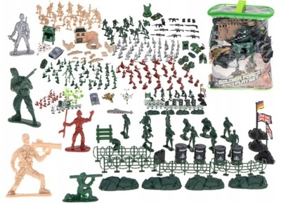 Żołnierzyki 300 Zestaw Wojsko Armia Figurki Militarne
