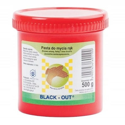 PASTA BHP do MYCIA RĄK - BLACK OUT 500g