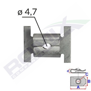 ГНЕЗДО МОНТАЖНИЕ ЗАЩИТ FIATOPEL C60370 ROMIX 5SZT