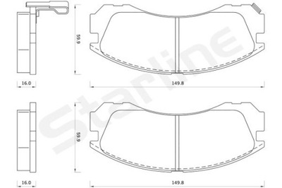 ZAPATAS DE FRENADO STARLINE BD S348  