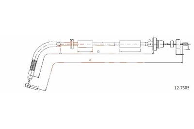 COFLE ТРОС ГАЗУ COFLE 12.7305 FIAT