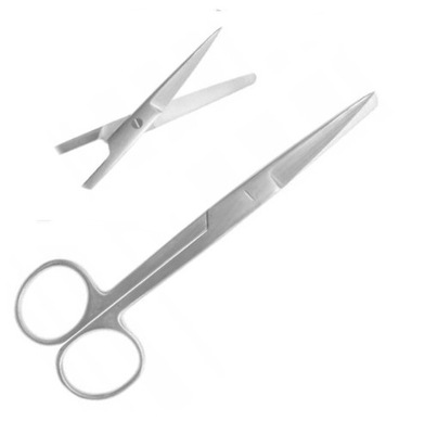 Nożyczki chirurgiczne ostro / tępe proste 16,5cm