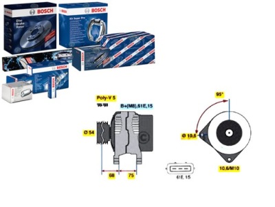 Bosch генератор 14v 150a bmw 5 e39 x5 e53 l фото №1