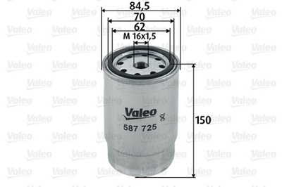 VALEO 587725 ФИЛЬТР ТОПЛИВА