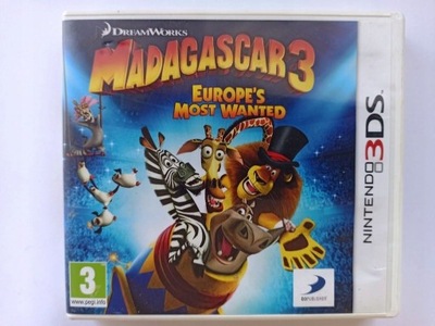 Nintendo 3DS Madagascar 3 Europe's Most Wanted