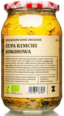 Zupa kimchi kokosowa bio 900 ml zakwasownia