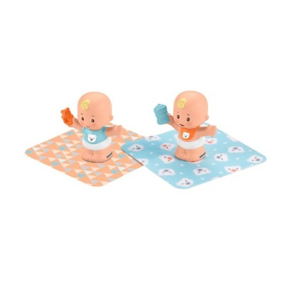 FISHER PRICE Little People Figurki Bliźniaki kocyk