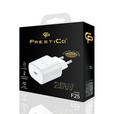 PRESTICO F25 USB-C 25W PD white