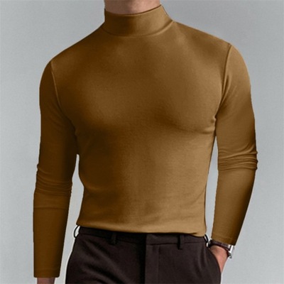 T-SHIRT LONG SLEEVE Męska Casual Slim Fit długa ko