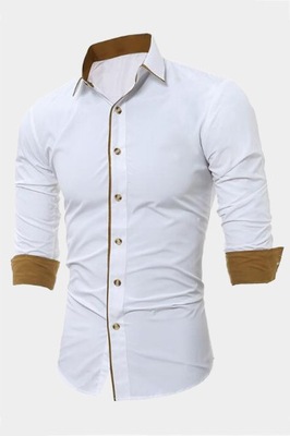 Męska koszula biznesowa Biały XL