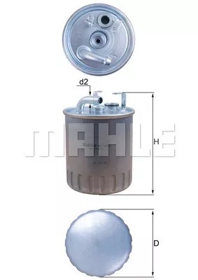 FILTRO COMBUSTIBLES /KNECHT/ MB KL100/1 MAHLE KNECHT  