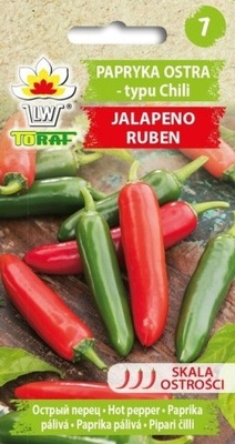 PAPRYKA OSTRA 'JALAPENO RUBEN' - odmiana o bardzo ostrym smaku (T)