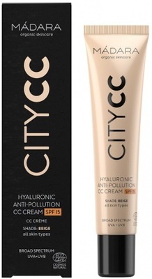 MÁDARA Krem tonizujący CITY CC kolor BEIGE SPF 15