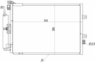 HART CONDENSADOR CONDENSADOR DE ACONDICIONADOR CLIO 3 1.4-2.0 05-  