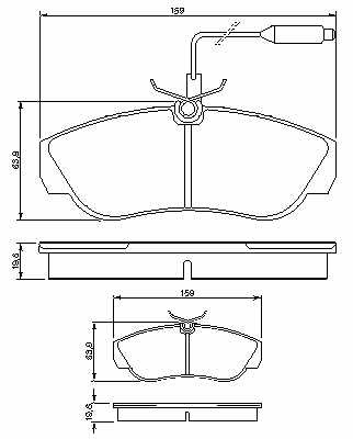 КОЛОДКИ HAM. ПЕРЕД CITROEN JUMPER 94-, DUCATO 94-