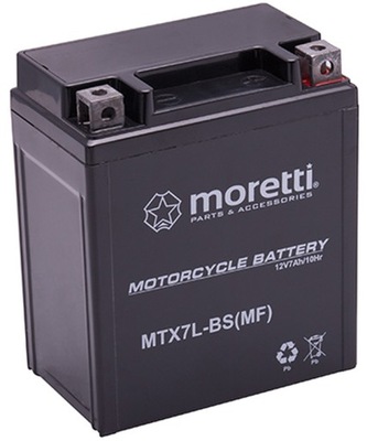 АККУМУЛЯТОР ГЕЛЕВИЙ МОТОЦИКЛА MTX7L-BS 12V 6AH 105A