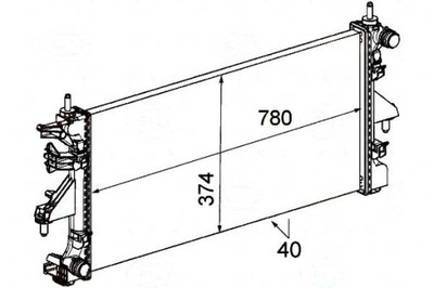 BEHR HELLA РАДІАТОР FIAT DUCATO BOXER JUMPER 2,2H