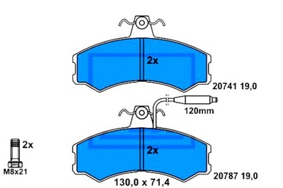 TRINKELĖS STABDŽIŲ ALFA ROMEO AR 6 CITROEN C25 FIAT 