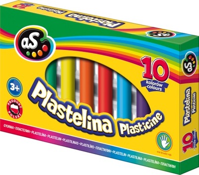 Astra plastelina szkolna okrągła AS 10 kolorów
