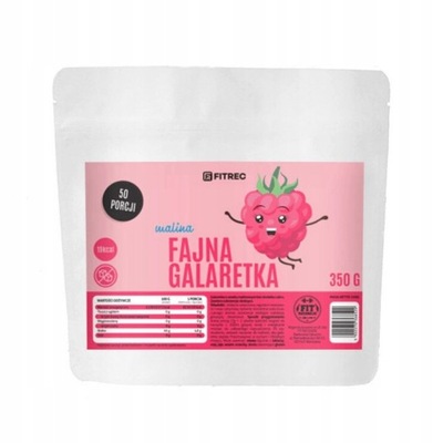 FitRec Fajna Galaretka Malina bez cukru 350g