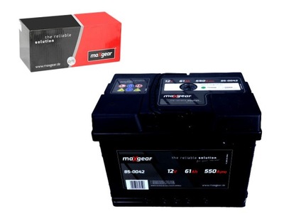 BATTERY 12V 61AH 550A L- 242X175X175 FROM OCZKIEM KONTROLNYM MAXGEAR  